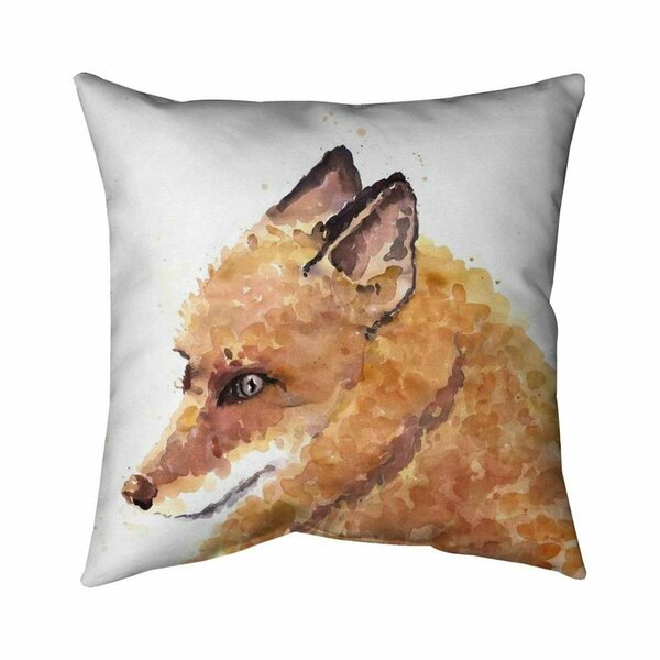 Begin Home Decor 26 x 26 in. Fox-Double Sided Print Indoor Pillow 5541-2626-AN482